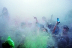 holi blue and green